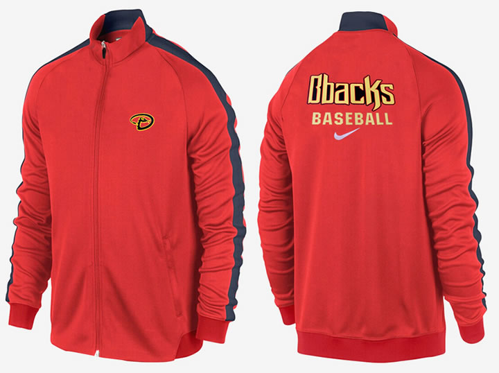 MLB Arizona Diamondbacks Team Logo 2015 Men Baseball Jacket (2)