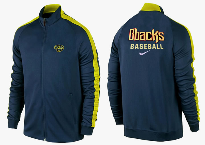 MLB Arizona Diamondbacks Team Logo 2015 Men Baseball Jacket (5)