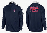 MLB Cleveland Indians Team Logo 2015 Men Baseball Jacket (13),baseball caps,new era cap wholesale,wholesale hats