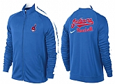 MLB Cleveland Indians Team Logo 2015 Men Baseball Jacket (16)