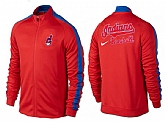 MLB Cleveland Indians Team Logo 2015 Men Baseball Jacket (7),baseball caps,new era cap wholesale,wholesale hats