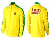 MLB Los Angeles Angels of Anaheim Team Logo 2015 Men Baseball Jacket (4),baseball caps,new era cap wholesale,wholesale hats