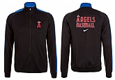 MLB Los Angeles Angels of Anaheim Team Logo 2015 Men Baseball Jacket (5),baseball caps,new era cap wholesale,wholesale hats