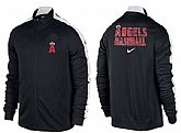 MLB Los Angeles Angels of Anaheim Team Logo 2015 Men Baseball Jacket (6),baseball caps,new era cap wholesale,wholesale hats
