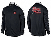 MLB Minnesota Twins Team Logo 2015 Men Baseball Jacket (6),baseball caps,new era cap wholesale,wholesale hats