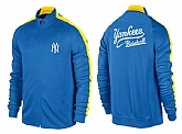 MLB New York Yankees Team Logo 2015 Men Baseball Jacket (17),baseball caps,new era cap wholesale,wholesale hats