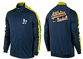 MLB Oakland Athletics Team Logo 2015 Men Baseball Jacket (1),baseball caps,new era cap wholesale,wholesale hats