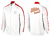 MLB Oakland Athletics Team Logo 2015 Men Baseball Jacket (10),baseball caps,new era cap wholesale,wholesale hats