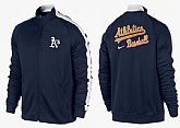 MLB Oakland Athletics Team Logo 2015 Men Baseball Jacket (13),baseball caps,new era cap wholesale,wholesale hats