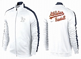 MLB Oakland Athletics Team Logo 2015 Men Baseball Jacket (2),baseball caps,new era cap wholesale,wholesale hats