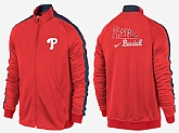 MLB Philadelphia Phillies Team Logo 2015 Men Baseball Jacket (12),baseball caps,new era cap wholesale,wholesale hats