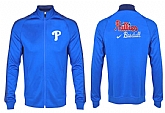 MLB Philadelphia Phillies Team Logo 2015 Men Baseball Jacket (9),baseball caps,new era cap wholesale,wholesale hats