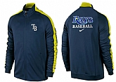 MLB Tampa Bay Rays Team Logo 2015 Men Baseball Jacket (1),baseball caps,new era cap wholesale,wholesale hats