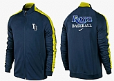 MLB Tampa Bay Rays Team Logo 2015 Men Baseball Jacket (15),baseball caps,new era cap wholesale,wholesale hats