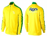MLB Tampa Bay Rays Team Logo 2015 Men Baseball Jacket (4),baseball caps,new era cap wholesale,wholesale hats