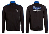 MLB Tampa Bay Rays Team Logo 2015 Men Baseball Jacket (5),baseball caps,new era cap wholesale,wholesale hats