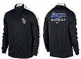 MLB Tampa Bay Rays Team Logo 2015 Men Baseball Jacket (6),baseball caps,new era cap wholesale,wholesale hats