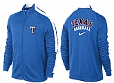 MLB Texas Rangers Team Logo 2015 Men Baseball Jacket (16)