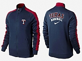 MLB Texas Rangers Team Logo 2015 Men Baseball Jacket (19)