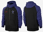 Men Dallas Cowboys Team Logo Full Zip NFL Hoodie (15),baseball caps,new era cap wholesale,wholesale hats