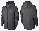 Men Dallas Cowboys Team Logo Full Zip NFL Hoodie (21),baseball caps,new era cap wholesale,wholesale hats
