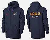 Men Denver Broncos Team Logo Full Zip NFL Hoodie (12),baseball caps,new era cap wholesale,wholesale hats