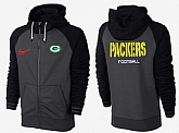 Men Green Bay Packers Team Logo Full Zip NFL Hoodie (17),baseball caps,new era cap wholesale,wholesale hats