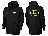 Men Green Bay Packers Team Logo Full Zip NFL Hoodie (20),baseball caps,new era cap wholesale,wholesale hats