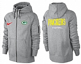 Men Green Bay Packers Team Logo Full Zip NFL Hoodie (22),baseball caps,new era cap wholesale,wholesale hats