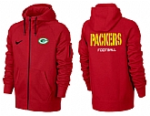 Men Green Bay Packers Team Logo Full Zip NFL Hoodie (23),baseball caps,new era cap wholesale,wholesale hats