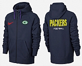 Men Green Bay Packers Team Logo Full Zip NFL Hoodie (24),baseball caps,new era cap wholesale,wholesale hats