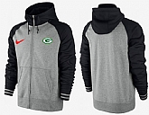 Men Green Bay Packers Team Logo Full Zip NFL Hoodie (4),baseball caps,new era cap wholesale,wholesale hats