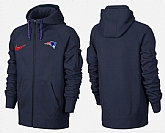 Men New England Patriots Team Logo Full Zip NFL Hoodie (11),baseball caps,new era cap wholesale,wholesale hats