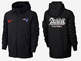 Men New England Patriots Team Logo Full Zip NFL Hoodie (17),baseball caps,new era cap wholesale,wholesale hats