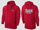 Men New England Patriots Team Logo Full Zip NFL Hoodie (18),baseball caps,new era cap wholesale,wholesale hats