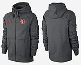 Men San Francisco 49ers Team Logo Full Zip NFL Hoodie (9),baseball caps,new era cap wholesale,wholesale hats