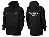 Men Seattle Seahawks Team Logo Full Zip NFL Hoodie (19),baseball caps,new era cap wholesale,wholesale hats