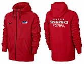 Men Seattle Seahawks Team Logo Full Zip NFL Hoodie (22),baseball caps,new era cap wholesale,wholesale hats