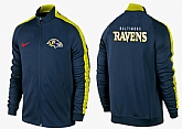NFL Baltimore Ravens Team Logo 2015 Men Football Jacket (15),baseball caps,new era cap wholesale,wholesale hats