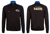 NFL Baltimore Ravens Team Logo 2015 Men Football Jacket (5),baseball caps,new era cap wholesale,wholesale hats