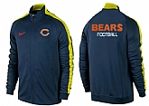 NFL Chicago Bears Team Logo 2015 Men Football Jacket (1),baseball caps,new era cap wholesale,wholesale hats