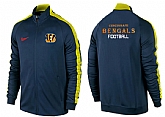 NFL Cincinnati Bengals Team Logo 2015 Men Football Jacket (1),baseball caps,new era cap wholesale,wholesale hats