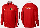 NFL Cincinnati Bengals Team Logo 2015 Men Football Jacket (11),baseball caps,new era cap wholesale,wholesale hats