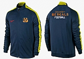 NFL Cincinnati Bengals Team Logo 2015 Men Football Jacket (15),baseball caps,new era cap wholesale,wholesale hats