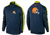 NFL Cleveland Browns Team Logo 2015 Men Football Jacket (1),baseball caps,new era cap wholesale,wholesale hats