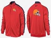 NFL Cleveland Browns Team Logo 2015 Men Football Jacket (12),baseball caps,new era cap wholesale,wholesale hats
