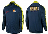 NFL Cleveland Browns Team Logo 2015 Men Football Jacket (20),baseball caps,new era cap wholesale,wholesale hats