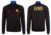 NFL Cleveland Browns Team Logo 2015 Men Football Jacket (24),baseball caps,new era cap wholesale,wholesale hats