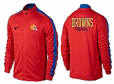 NFL Cleveland Browns Team Logo 2015 Men Football Jacket (26),baseball caps,new era cap wholesale,wholesale hats