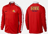 NFL Cleveland Browns Team Logo 2015 Men Football Jacket (30),baseball caps,new era cap wholesale,wholesale hats